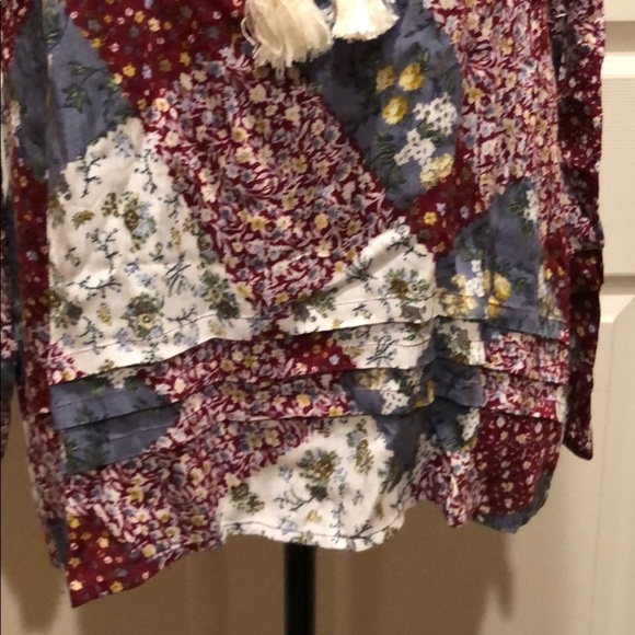 Multi colored patch work Top - Picture 2 of 5